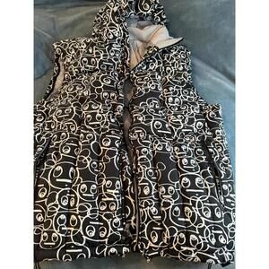 DC Vest  Shotex 10000 XL Black Graphic Hooded 80% Down Coat